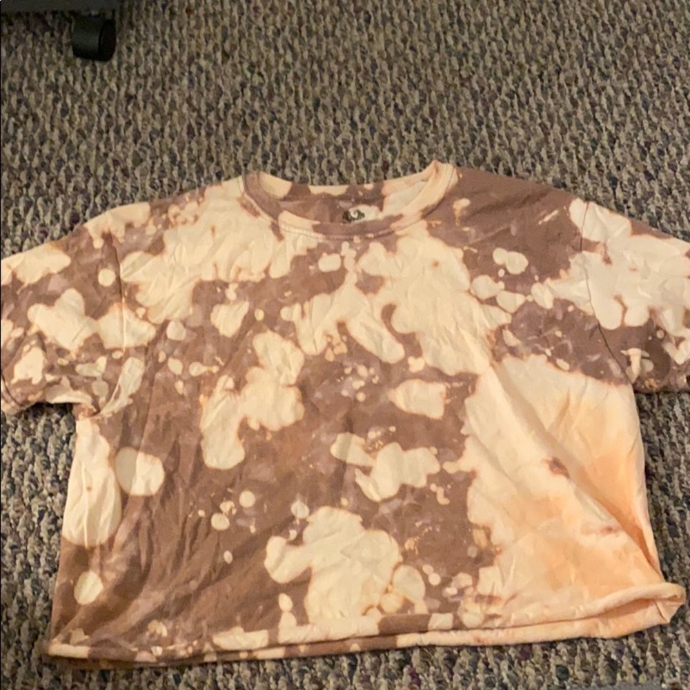 Bleached crop top
